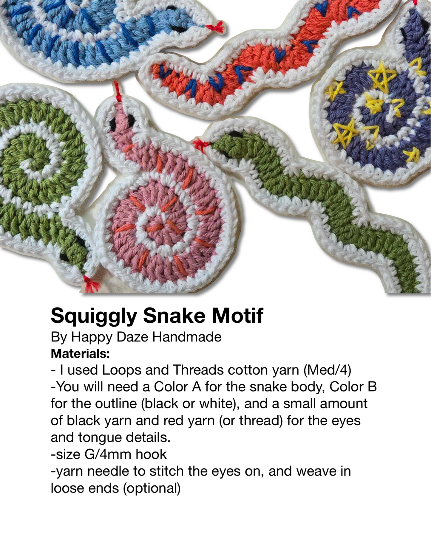 Squiggly Snake Pattern