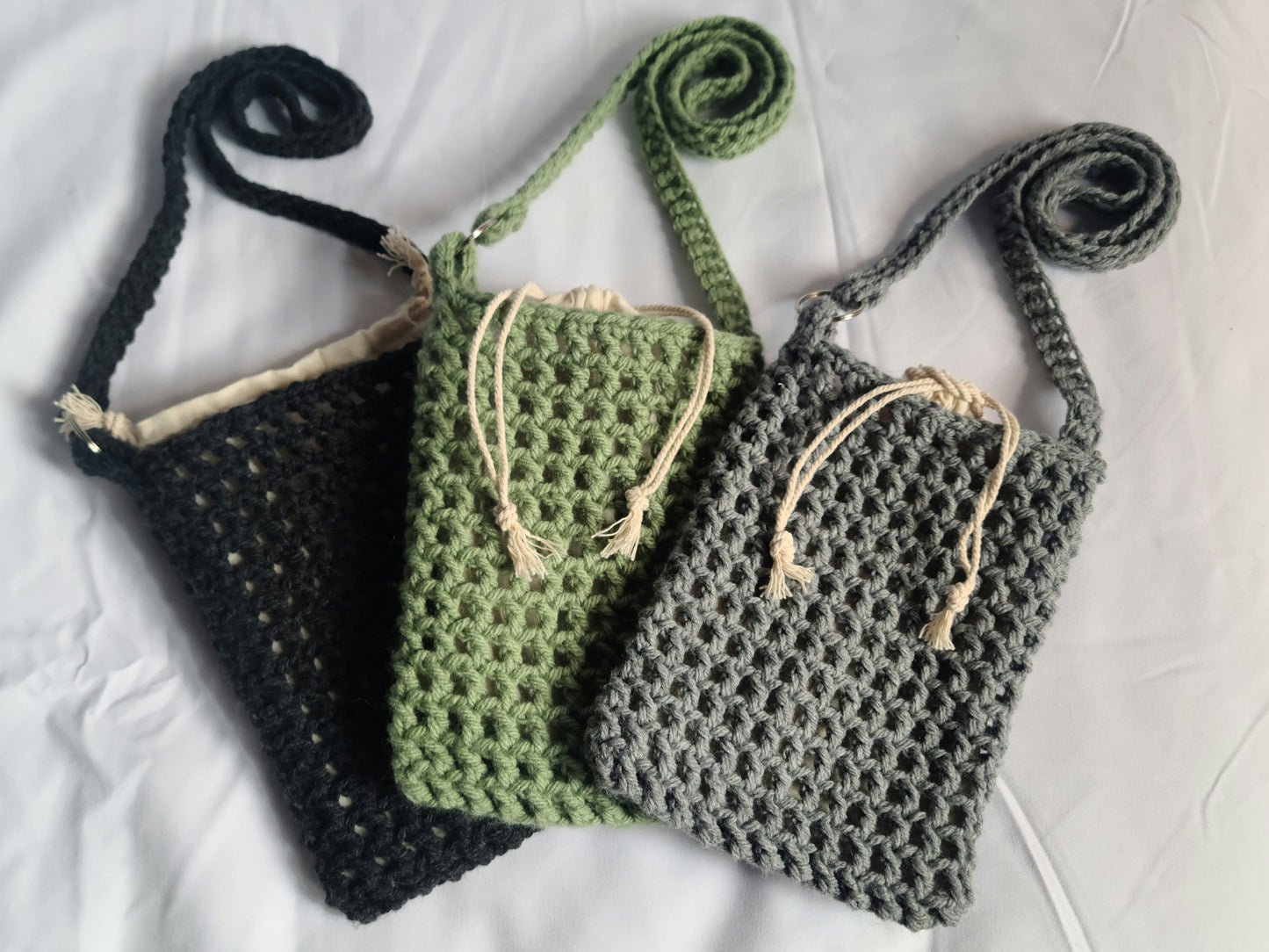 Mesh Shoulder Bag (Gray)